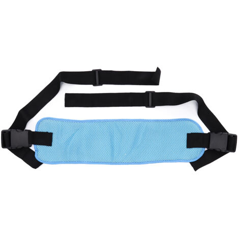 Ceinture de sécurité ajustable pour fauteuil roulant avec double boucle - Harnais de fixation pour patients alités