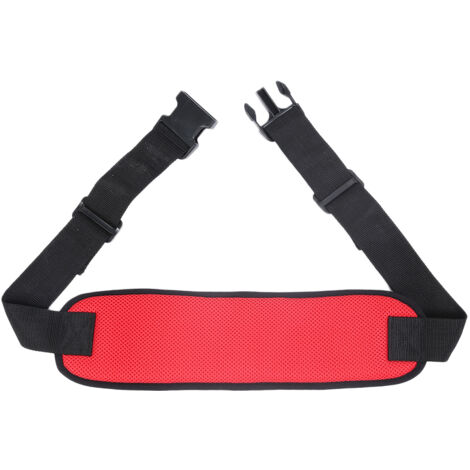 Ceinture de sécurité ajustable pour fauteuil roulant, harnais respirant et réglable pour personnes âgées, taille standard, rouge vif.