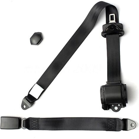Ceinture de sécurité auto rétractable universelle à 3 points avec harnais de sécurité à réglage automatique