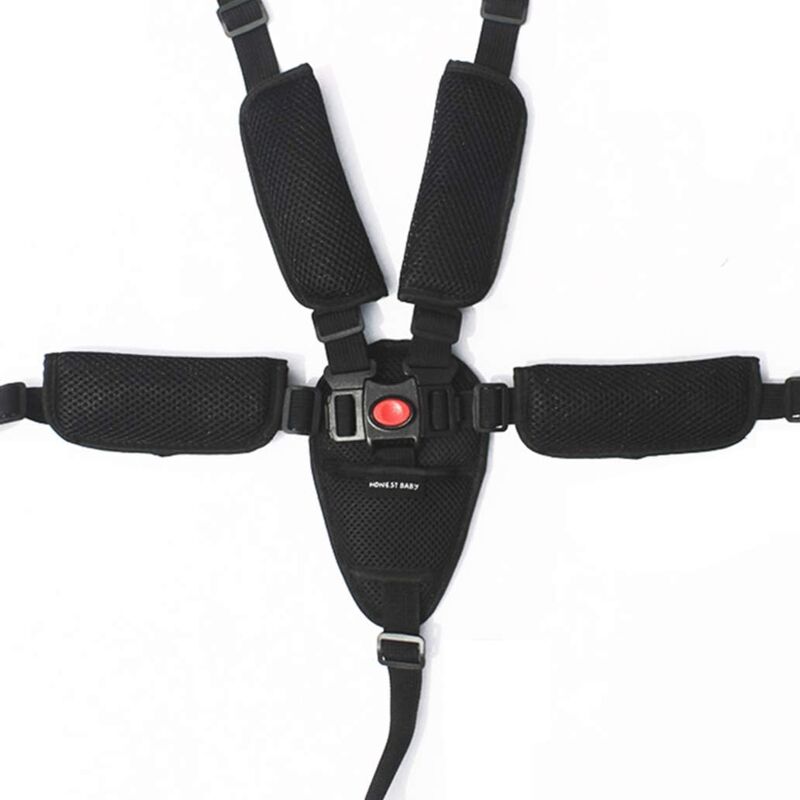 Ceinture de Sécurité Bébé Harnais/Sangle Réglable 5 Points Harnais de Sécurité Ceinture Pour Chaise Haute Bébé Landau et Poussette de Voiture et