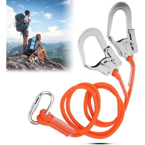 Ceinture De SéCurité , Cordon De SéCurité , Harnais De Protection LanièRe Ceinture De Travail à Haute Altitude Avec Crochet En Acier （1.6m）