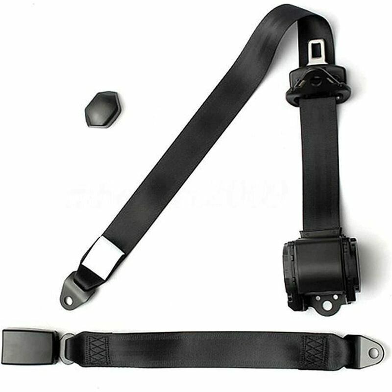 Ceinture de sécurité de voiture, ceinture de sécurité universelle à trois points, ceinture de sécurité automatique réglable rétractable
