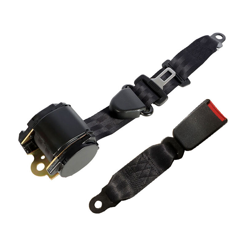 Ceinture de sécurité de voiture, réglable universel 3 points Ceinture de sécurité de voiture, Seat automatique télescopique pour voiture Ceinture de