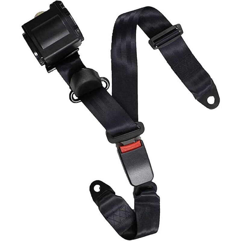 Ceinture de sécurité de voiture, réglable universel 3 points Ceinture de sécurité de voiture, Seat automatique télescopique pour voiture Ceinture de