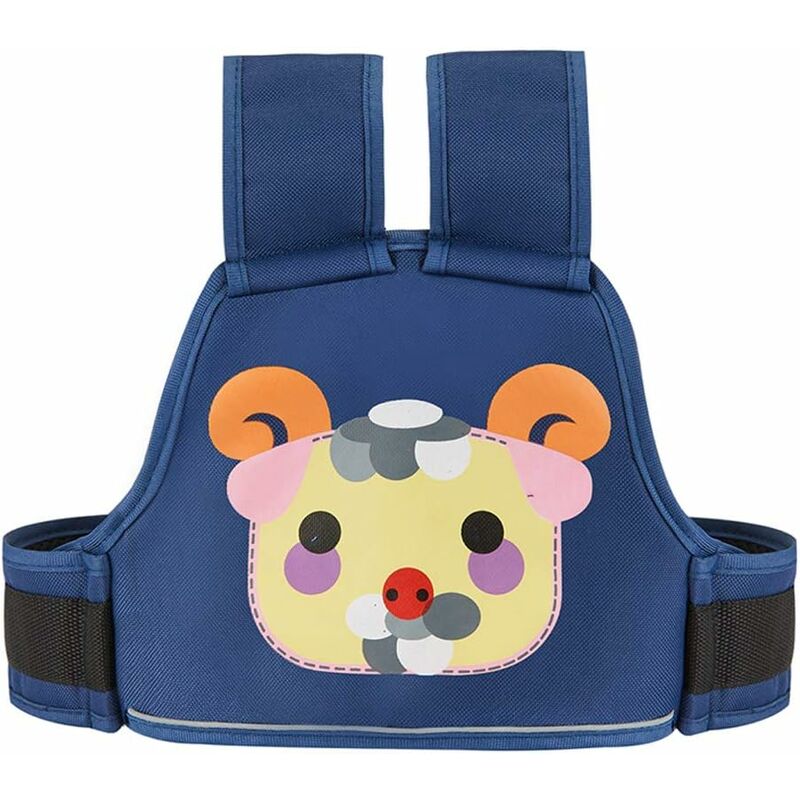 Fei Yu - Ceinture de Sécurité Moto pour Enfant Réglable Multifonction Harnais de Sécurité pour Garçons Filles-Mouton