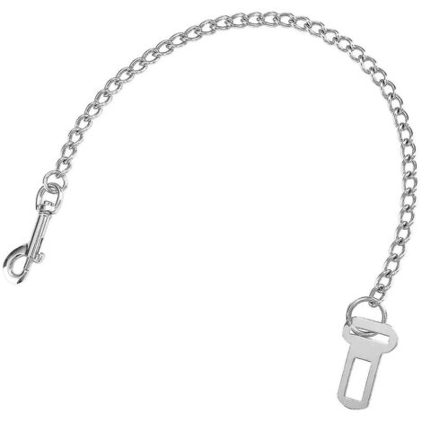 Ceinture de sécurité pour chien robuste avec double clip en acier inoxydable anti-morsure, laisse de voiture pour chien pour véhicule-L-