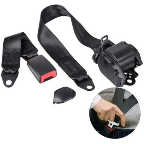 Ceinture de sécurité réglable 3 points ceinture de sécurité de voiture universelle automatique télescopique ceinture de sécurité de voiture pour Go Kart Club Golf chariot véhicule camion