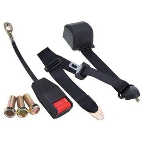 Ceinture de sécurité réglable , voiture Ceinture de sécurité rétractable réglable universelle noire Facile à utiliser ceinture de securite ceinture 3 point harnais de sécurité