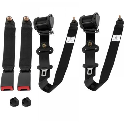 Ceinture De Sécurité Rétractable 3 Points - Longueur 3000 Mm - Largeur 46 Mm - Résistance 14700 N - Pour Voiture