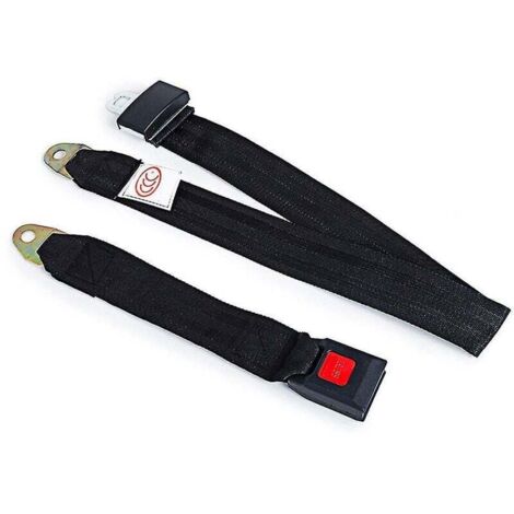 Ceinture de sécurité universelle rétractable et réglable à 2 points pour siège auto/bus
