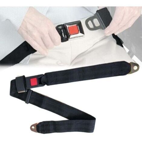 Ceinture de sécurité universelle rétractable réglable à 2 points pour siège d'autobus de voiture