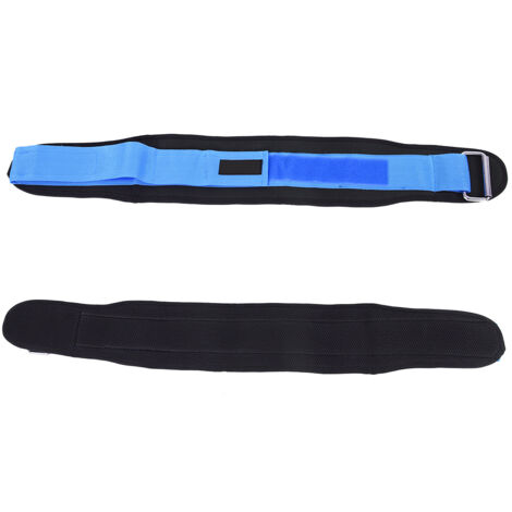 Ceinture de soutien lombaire élastique pour sport unisexe - Fitness, Musculation, Course à pied - Taille XL Bleu