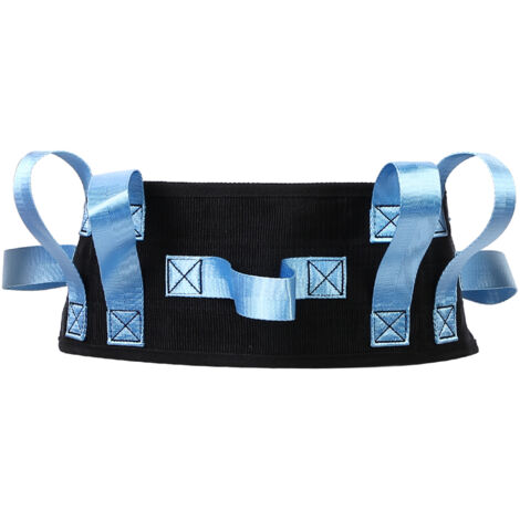 Ceinture de soutien lombaire pour personnes âgées - Aide à la marche et transfert sécurisé - Bleu