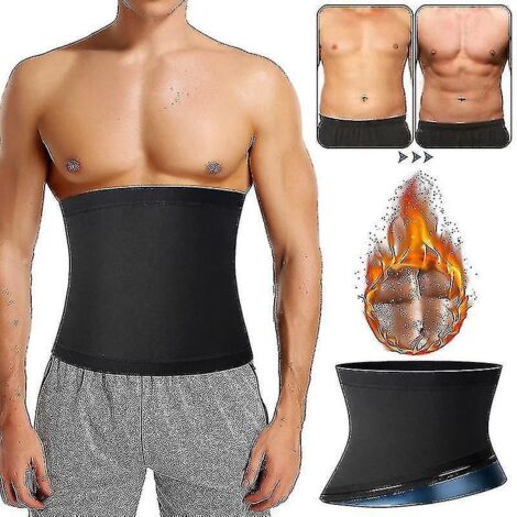 Ceinture de sudation pour homme, amincissante abdominale, style sauna, idéale pour le fitness - Tailles 2XL et 3XL