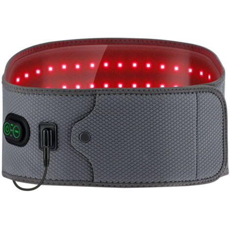 Ceinture de thérapie par chauffage à lumière rouge véritable, 120 perles de lampe LED à lumière rouge, instrument de thérapie intelligent proche infrarouge