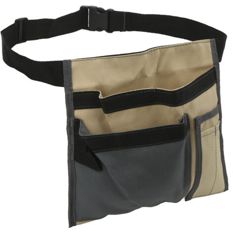 Ceinture de travail multifonction avec poches pour outils, boulons et forets - Accessoire de bricolage pratique - Couleur kaki