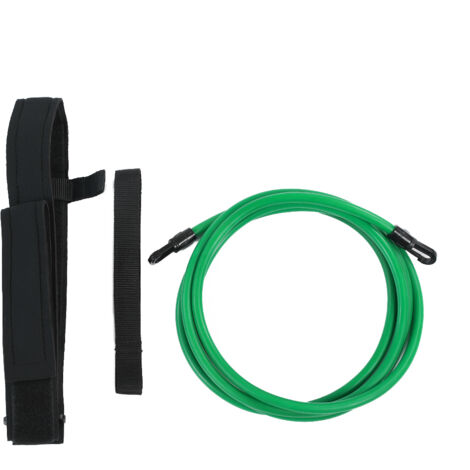 Ceinture d'entraînement natation résistante 6mm x 10mm x 3m - Sangle piscine pour exercices de nage - Vert