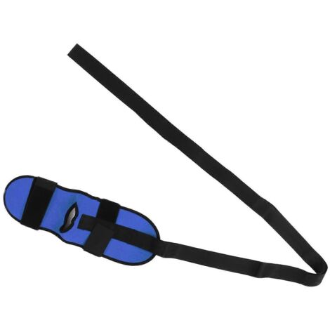 Ceinture d'étirement des ligaments pour le yoga, sangle d'étirement des ischio-jambiers et des jambes pour la flexibilité et l'entraînement de danse (bleu)