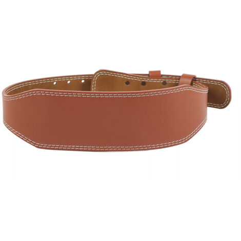 Ceinture d'haltérophilie en cuir de vachette pleine fleur monocouche, ceinture de soutien lombaire pour le soulevé de terre et les squats, équipement de sport pour hommes et femmes.