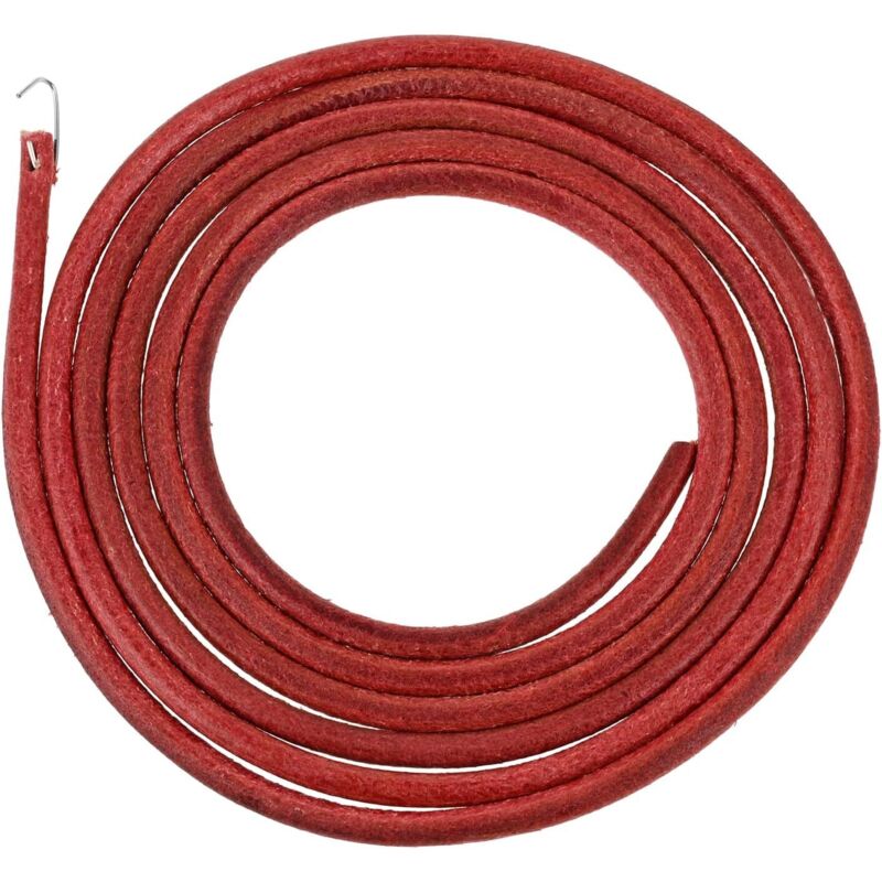 Ceinture en Cuir Vieilli de Pédale + Crochet pour Machine à Coudre Singer Largeight