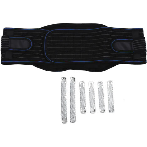 Ceinture lombaire ajustable avec double renfort et 6 ressorts - Idéale pour le cyclisme et l'entraînement
