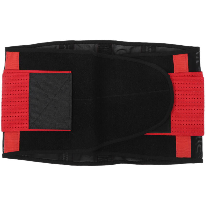Ceinture lombaire ajustable et respirante pour le bas du dos - Taille M Rouge - Soutien lombaire confortable