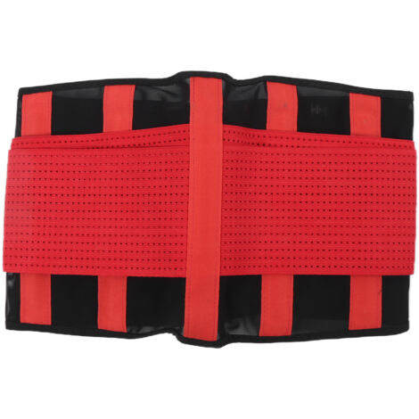 Ceinture lombaire ajustable et respirante pour le bas du dos - Taille M Rouge - Soutien lombaire confortable