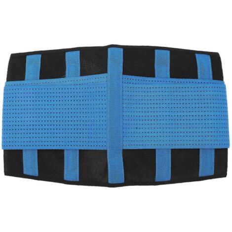 Ceinture lombaire légère, portable, flexible et respirante pour la protection de la taille (bleue)