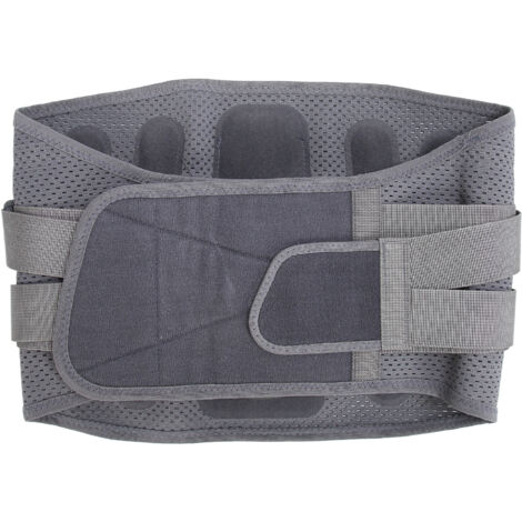 Ceinture lombaire respirante avec plaque en acier pour soulager la douleur lombaire, hernie discale et sciatique