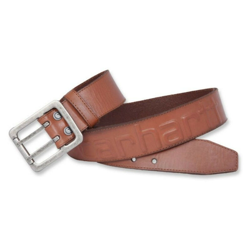 Carhartt - Ceinture cuir Logo A0005656/A2217 - Marron clair - 46 - Marron clair
