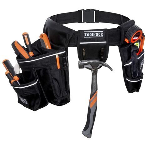 Ceinture porte-outils à poche double Specter Noir Toolpack - N/A