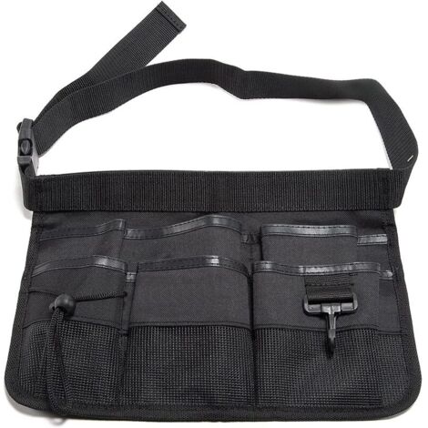 Ceinture porte-outils unisexe pratique, Ceinture d'outils de travail avec 7 poches, Ceinture de menuisier, Noir