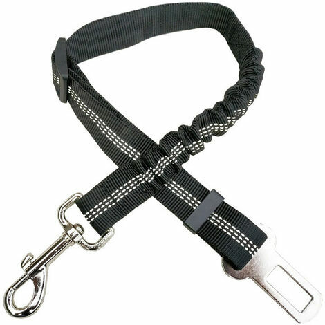 Ceinture pour Chien Ceinture Chien Voiture avec Système d'absorption Des Chocs et Mousqueton Solide Réglable Harnais pour Chien et Chat