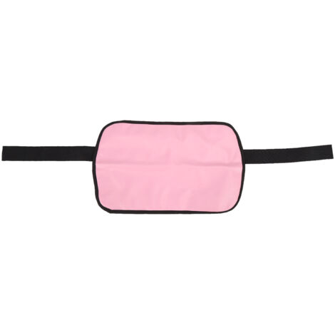 Ceinture pour Hip Thrust en Cuir PU à Scratch - Entraîneur Portatif pour Fessiers - Bande d'Exercice Rose pour Salle de Sport