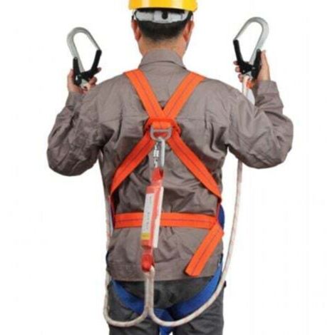 Ceinture SéCurité Anti-Chute,Kits Antichute De Sécurité 5 Points,Ergonomique Réglable Protection Antichute Baudrier Escalade, Protection Sécurité Antichute pour Escalade Travail en Hauteur