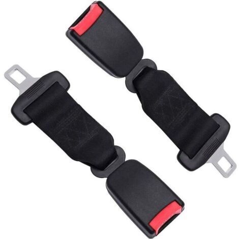 Ceinture Sécurité Voiture,Lot de 2 Rallonge Ceinture De Sécurité Voiture,avec Boucles de Verrouillage Réglables Universelles