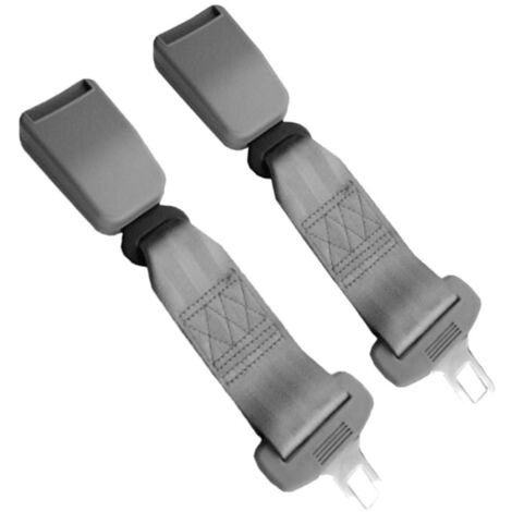 Ceintures de sécurité Lot de 2 rallonges de ceinture de sécurité de voiture universelles Sangle d'extension de ceinture de sécurité réglable 23cmgris 2pcs 36CM-Gris（Car Seat Belt Extender）