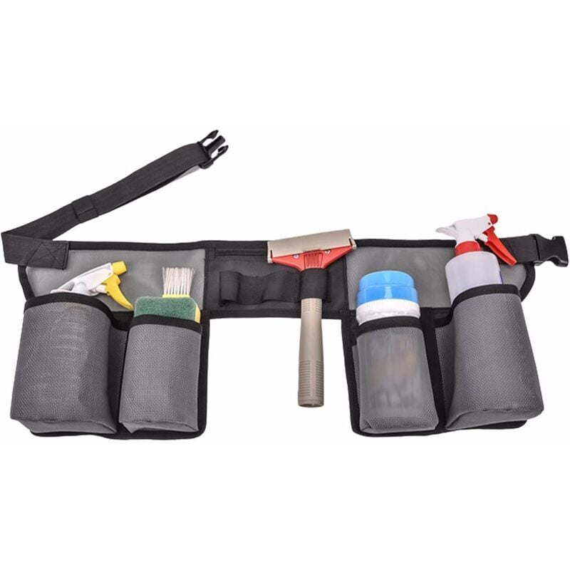 Ceintures Porte Outil, Ceinture à Outils pour Outil de Nettoyage Outils de Jardin, Organiseur d'outils avec Multi-poches pour Femme Homme, Sac à