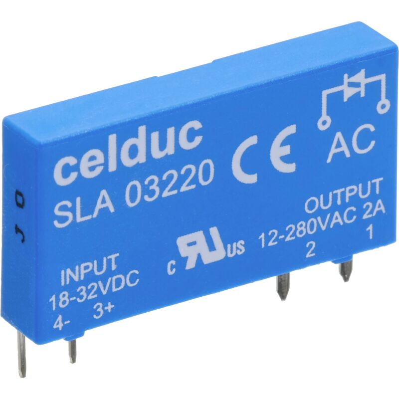 Semi-conducteurs SLD03210 2.5 a Tension de contact (max.): 60 v/ac, 60 v/dc 1 pc(s) - Celduc Relais