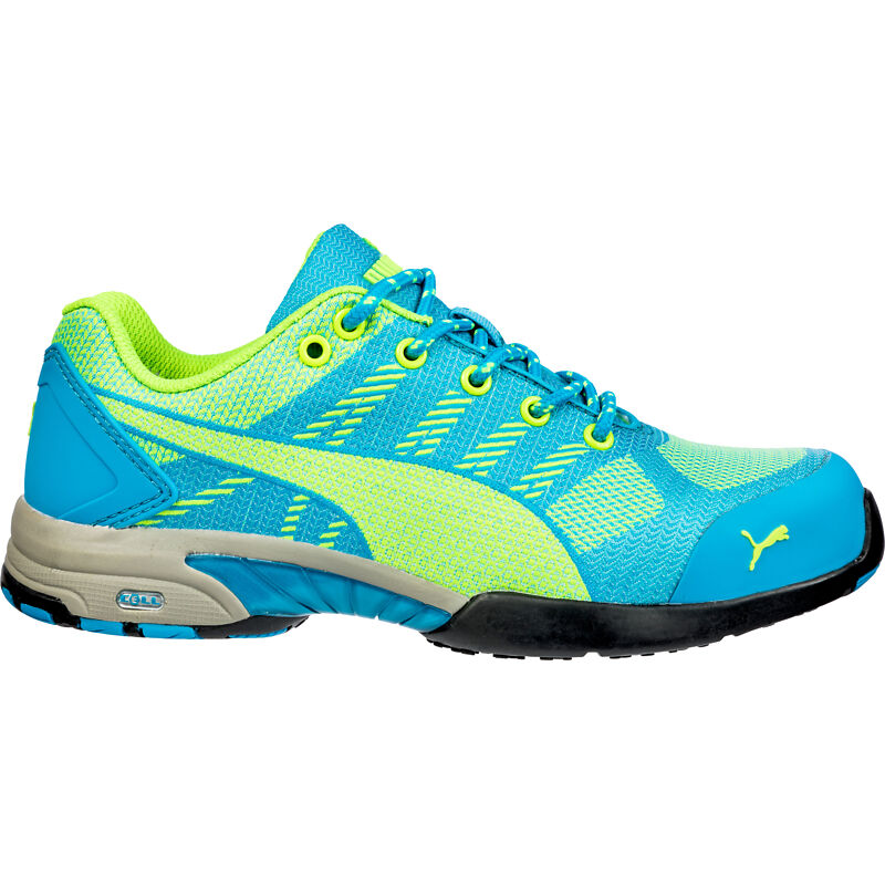 Puma Safety Shoes - Basket de sécurité basse femme Puma Celerity Knit Blue S1P hro src Bleu 35