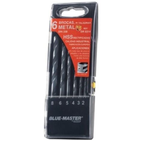 CELESA estuche plast.brocas rectif.hss 6p 2-8mm , 0UNIDADES