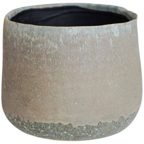 Celeste Planter - Ceramic - L21 x W26 x H26 cm - Grey