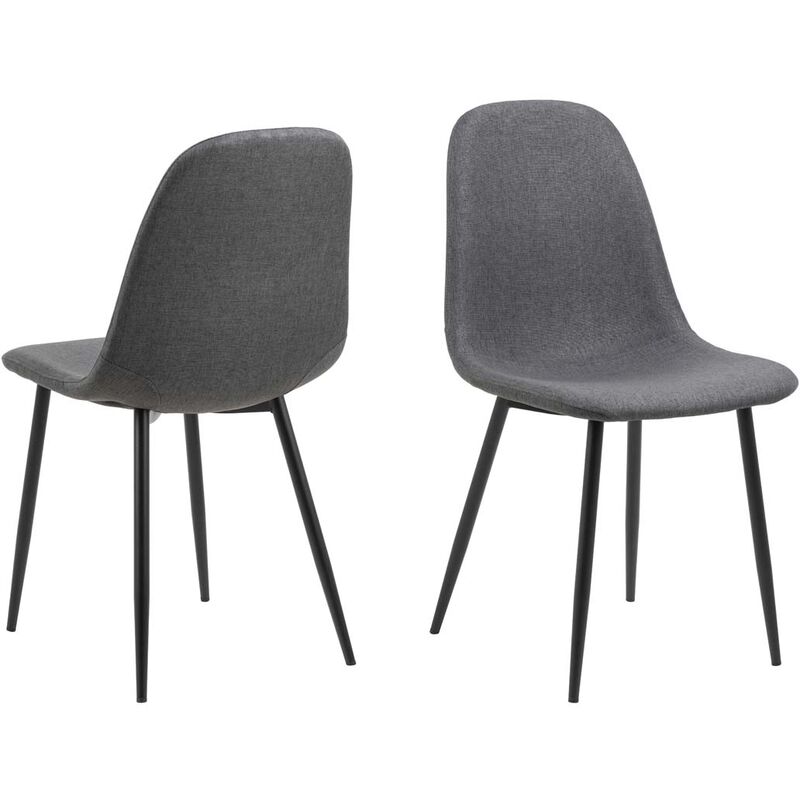 Ebuy24 - Celia chaise de salle à manger gris.