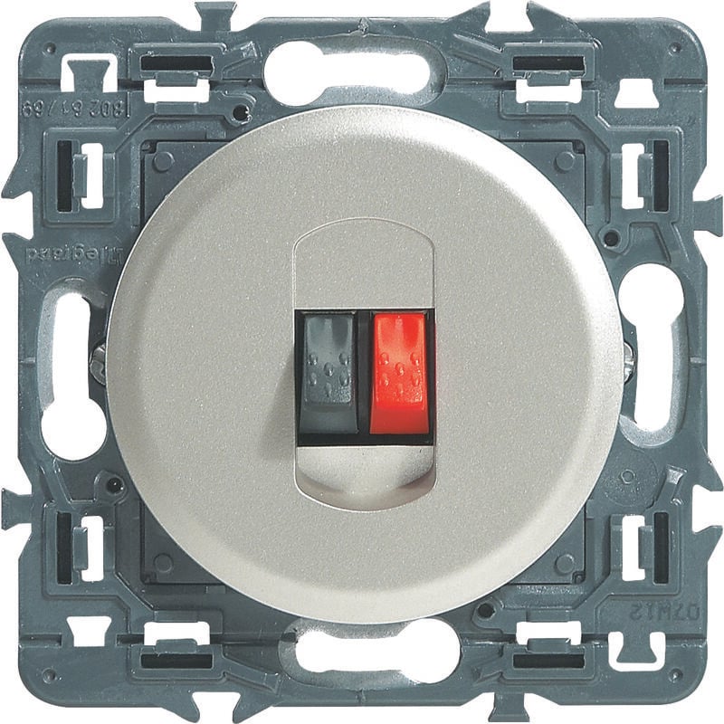 Prise haut-parleur à composer - Céliane - Titane - Legrand