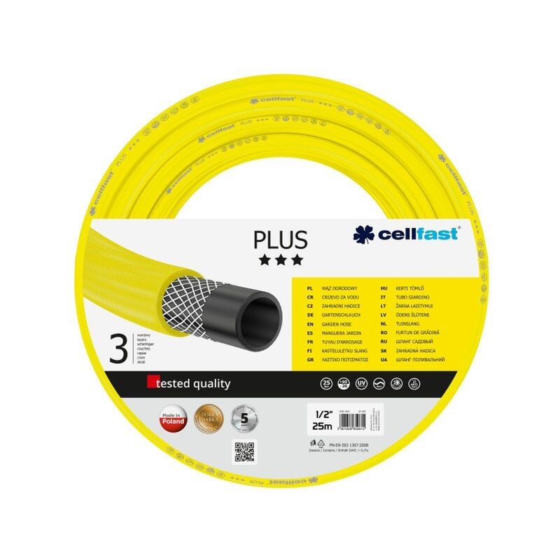 10-231 tuyau d'arrosage 25 m au-dessus du sol jaune (CF10200R) - Cellfast