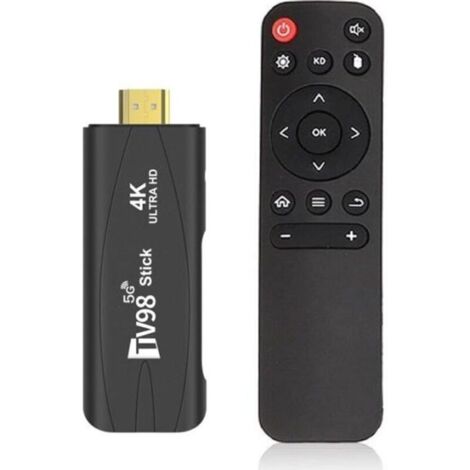 Cellfast – Clé TV Android 7.1 4K – Wi-Fi 2.4G/5G – Support Netflix et YouTube – HDMI 2.0 jusqu’à 4K – Télécommande infrarouge
