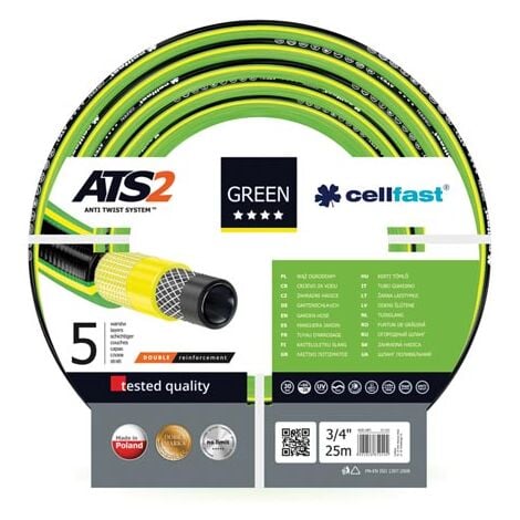 Cellfast gartenschlauch green ats2™ 3/4 25 m