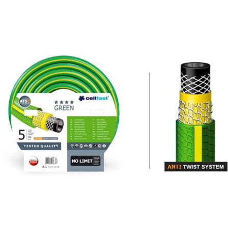 CELLFAST GARTENSCHLAUCH GRÜN ATS 5/8" 25m.