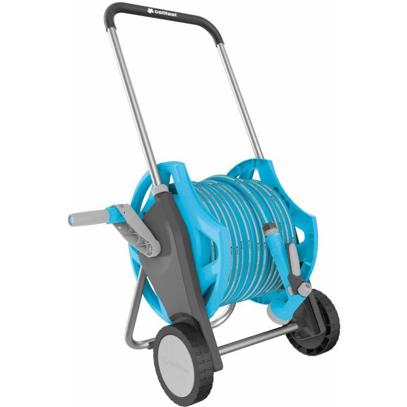 Ideal 55-063 - Set de tuyau d'arrosage de (3/4', 30 m, de pistolet de 6 fonctions, 2 raccords rapides) - Cellfast