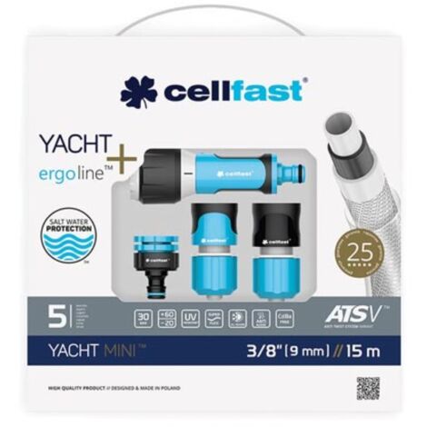 Cellfast Mini ATS Yacht-Bewässerungsschlauch-Set 9 mm x 15 m